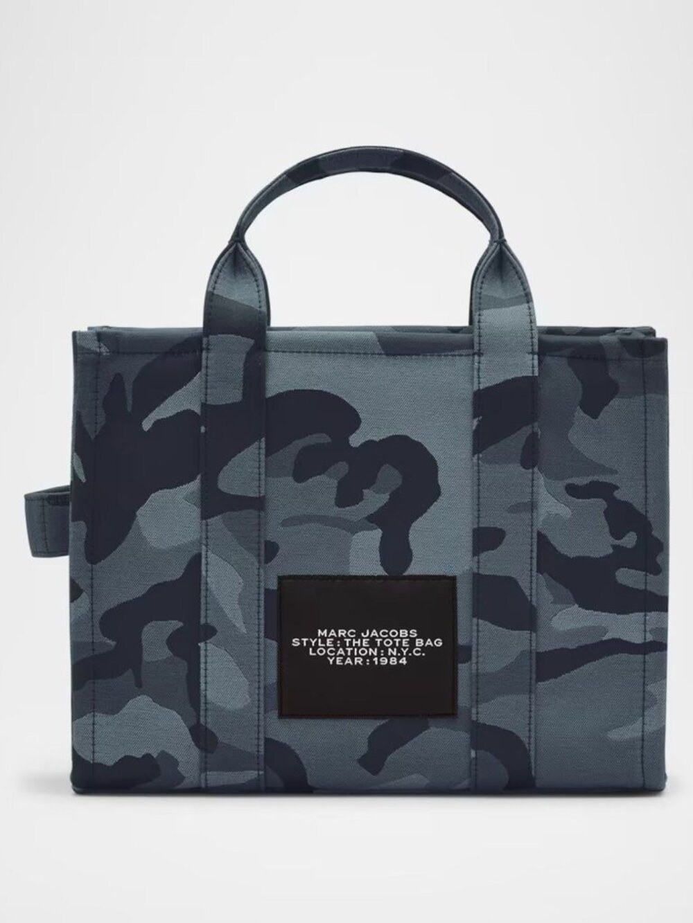 Marc Jacobs The Camo Jacquard Medium Tote Bag - Blue Multi - Picture 2 of 9